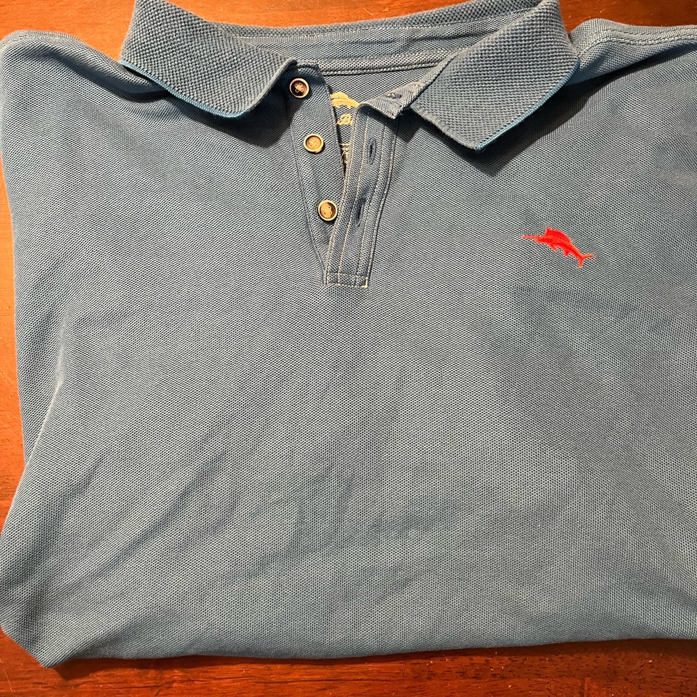 Blue Tommy Bahama Polo shirt size 2xl - Picture 3 of 12